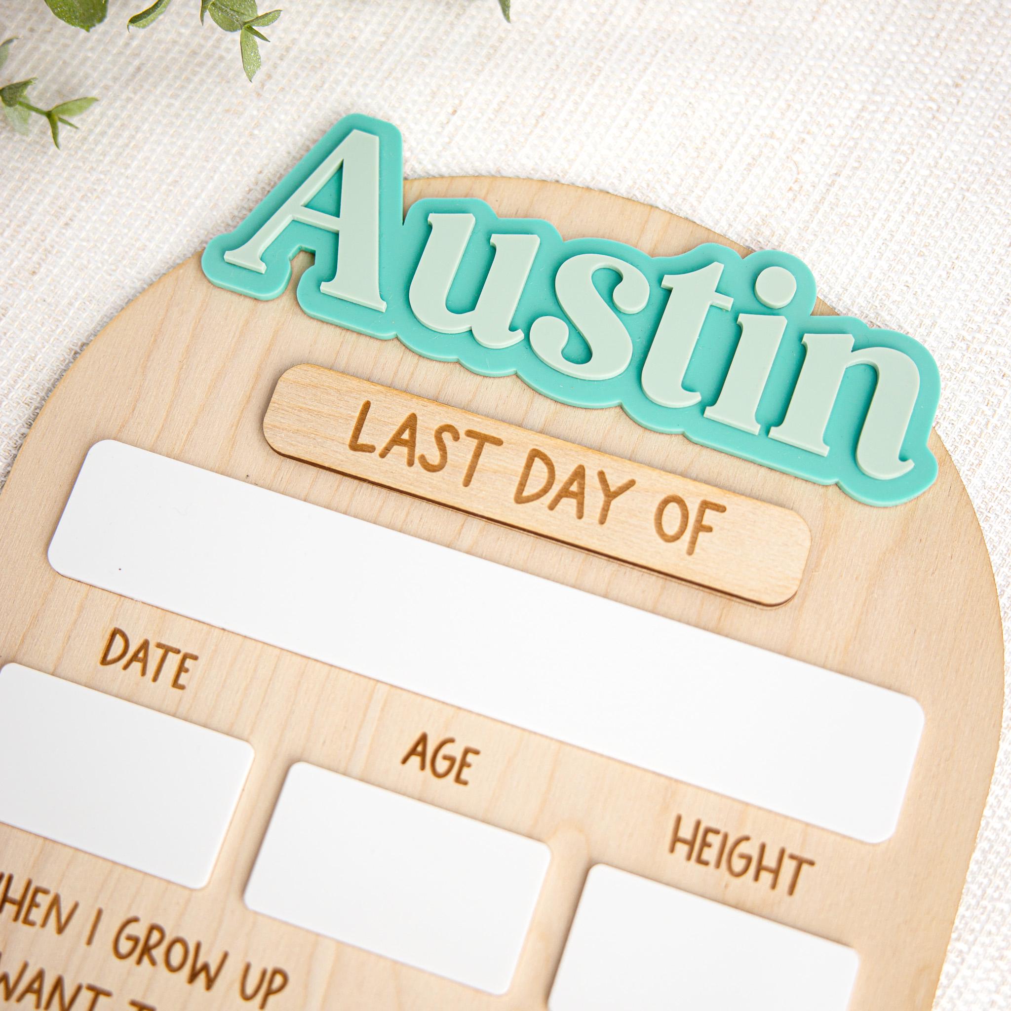 First & Last Day of School Sign